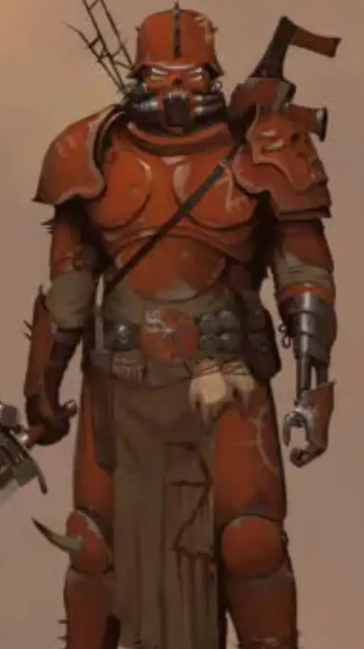 ai character: private bloody background