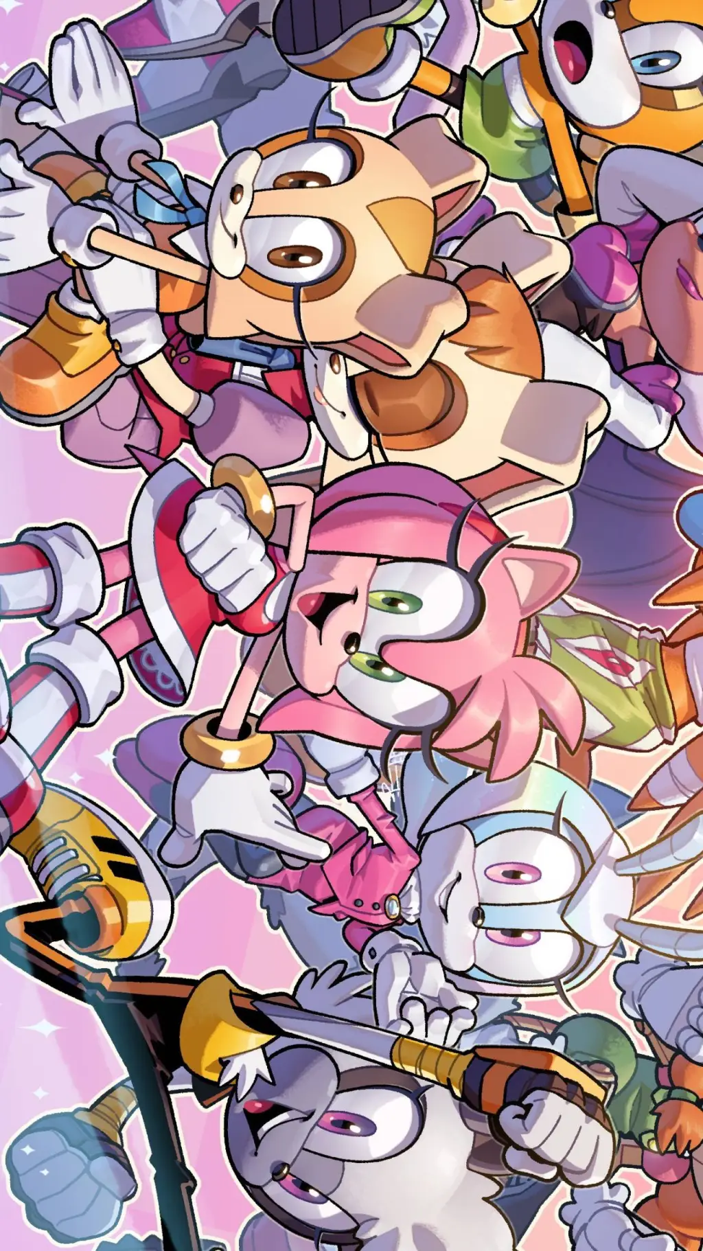 ai character: Sonic girls💤💤 background