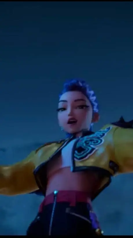 ai character: K-POP DEMON HUNTER background