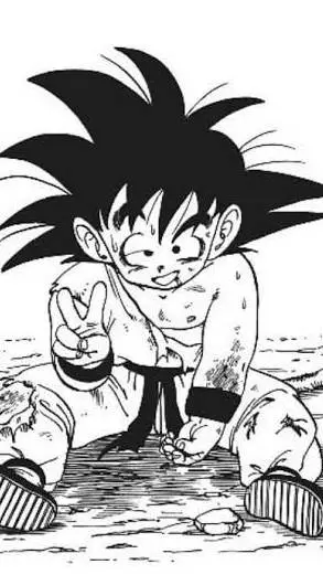 ai character: Goku niño background