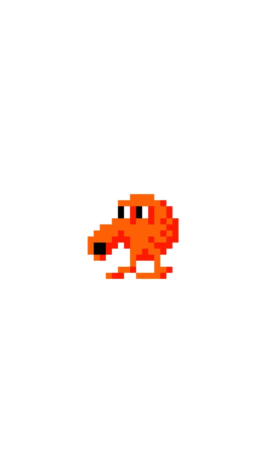 ai character: Q*bert  background