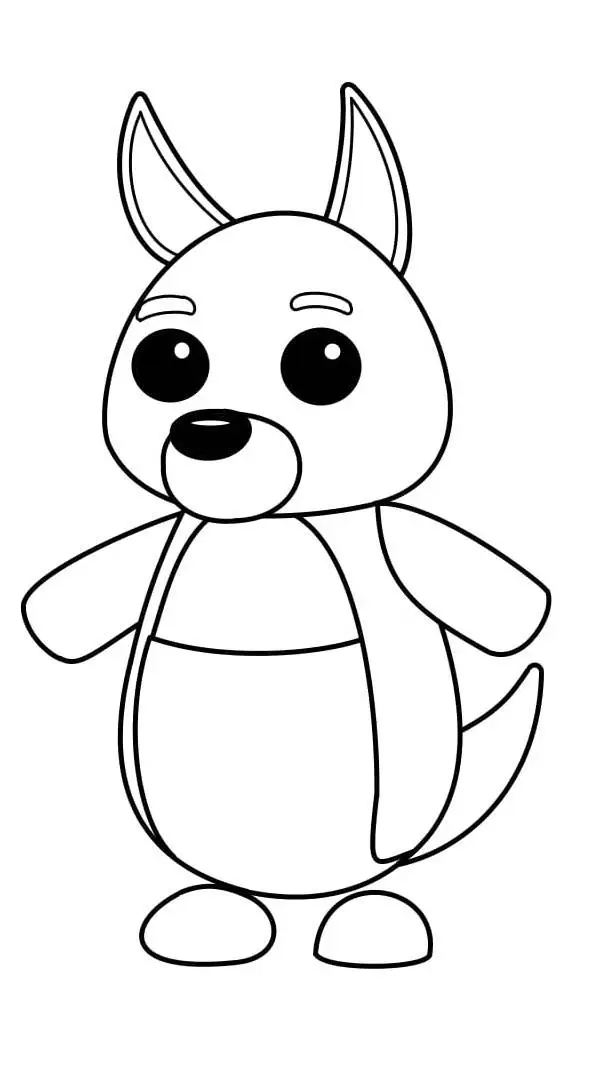 ai character: cute kangooro  background