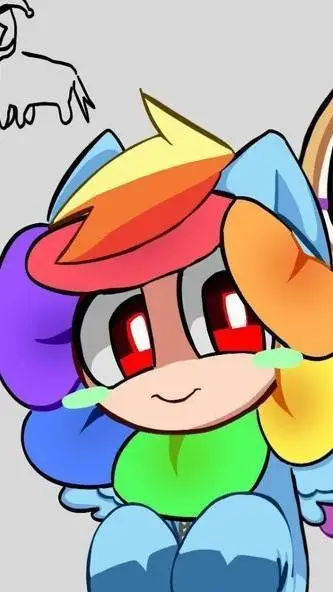 ai character: dandy :3 background