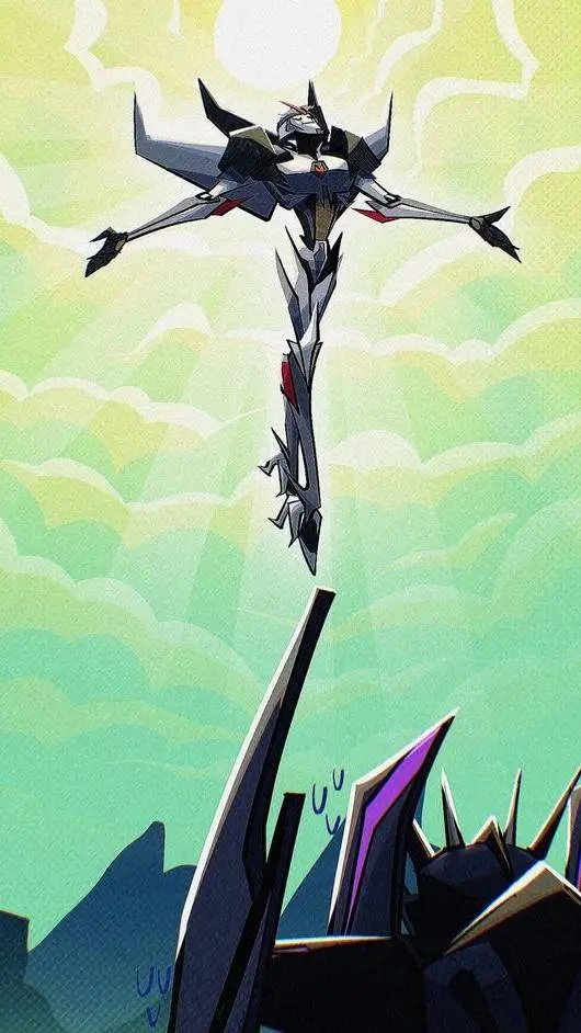 ai character: STARSCREAM ՞߹ - ߹՞ background