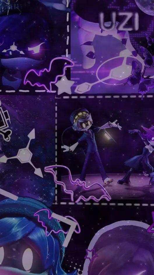 ai character: uzi sleep over  background