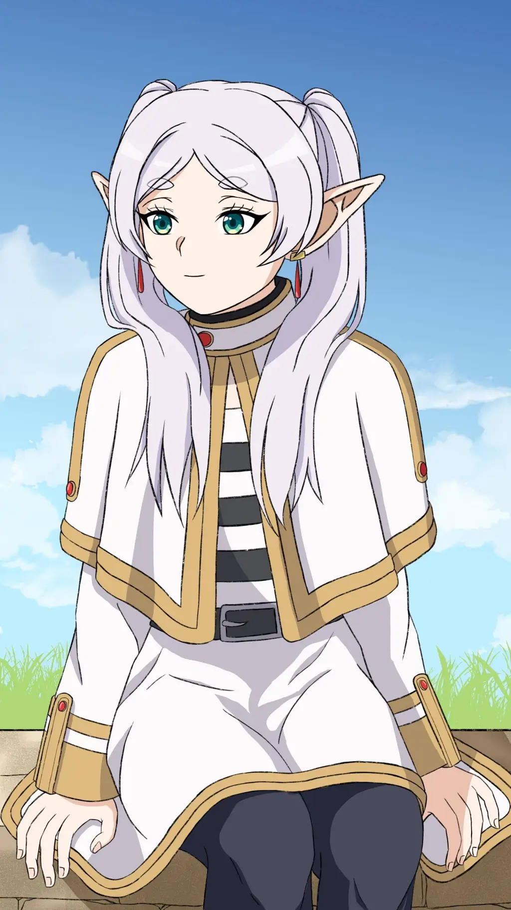 ai character: 🤍 Frieren 🤍 background