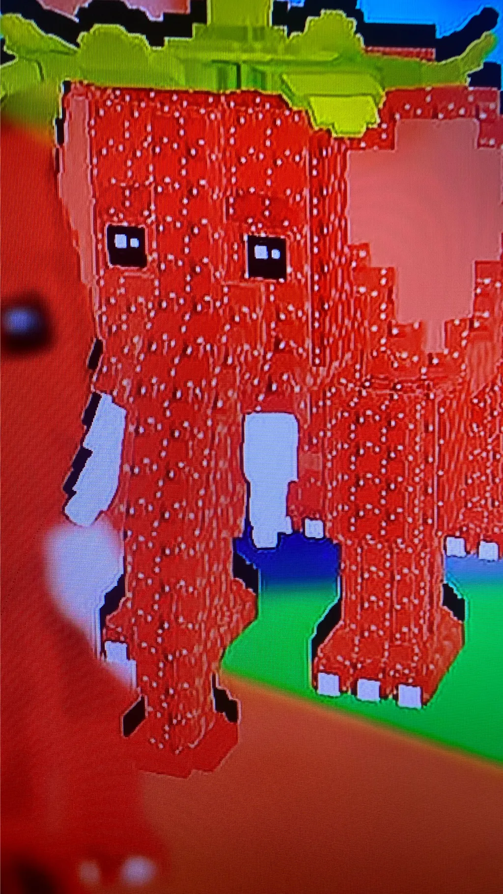 ai character: Strawberry elephat background