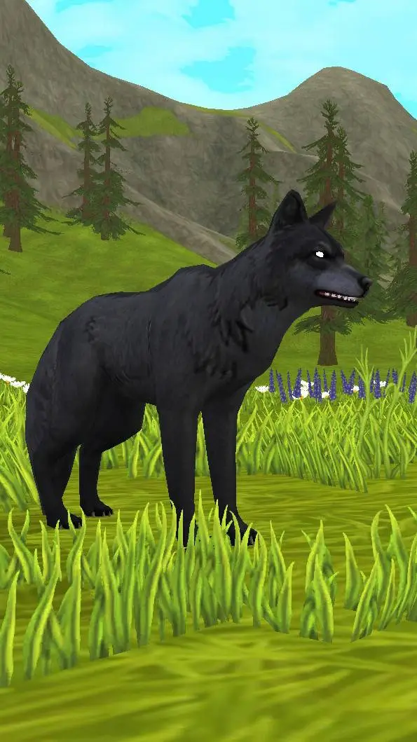 ai character: Nexus is a wolf background