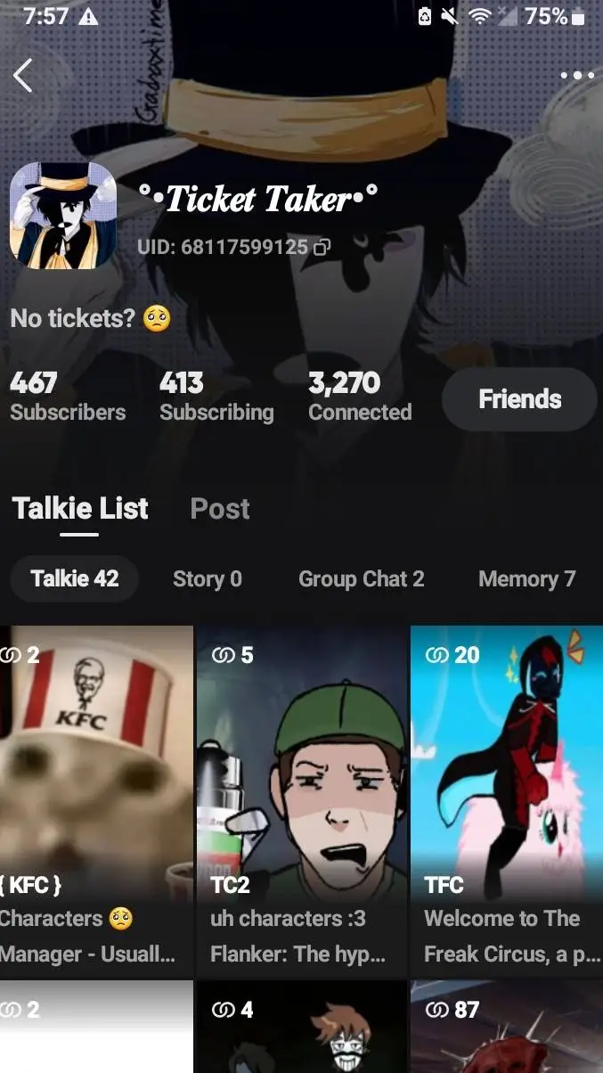 ai character: SHOUT OUT TIME background