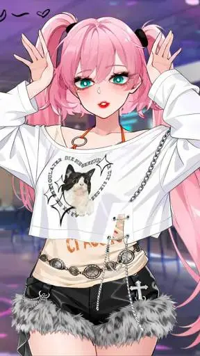 ai character: ying-Yang x mimky background