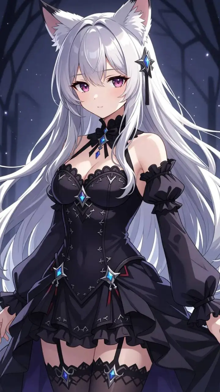 ai character: sky🐺 background