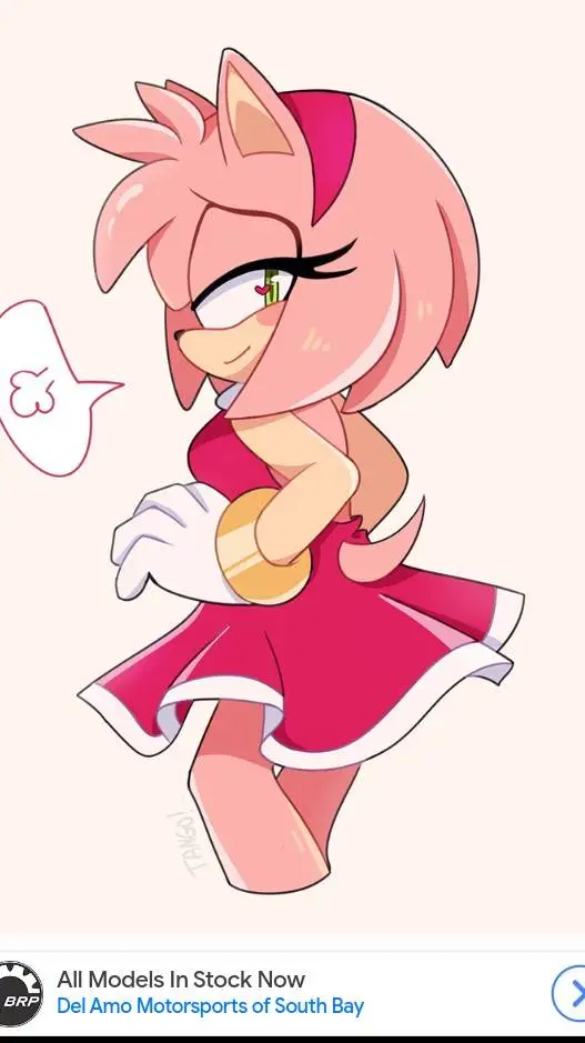 ai character: AMY ROSE background
