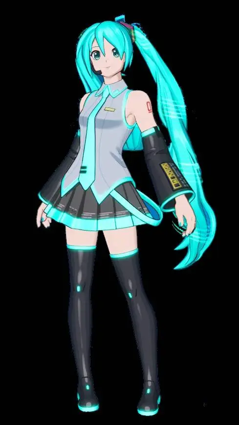 ai character: Miku background