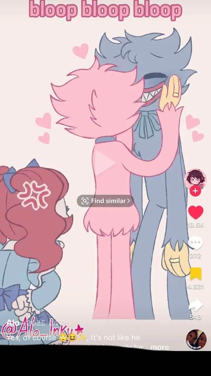 ai character: Huggy Wuggy  background