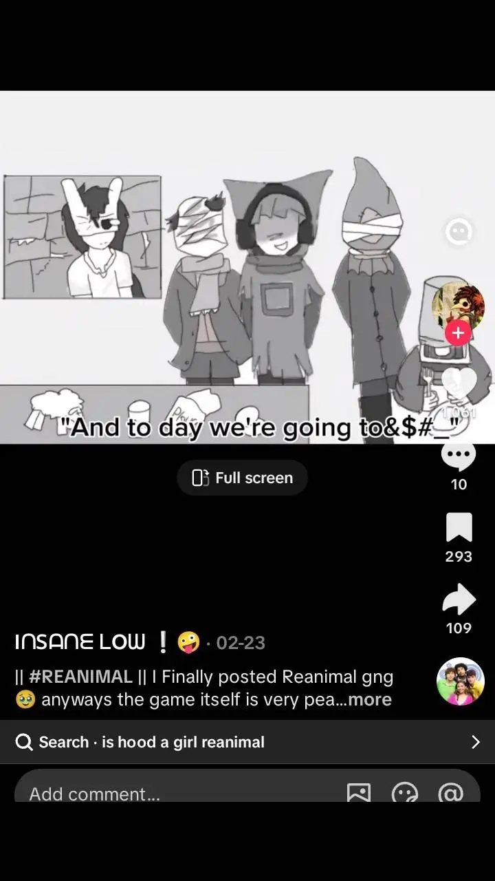 ai character: Reanimal chillin  background