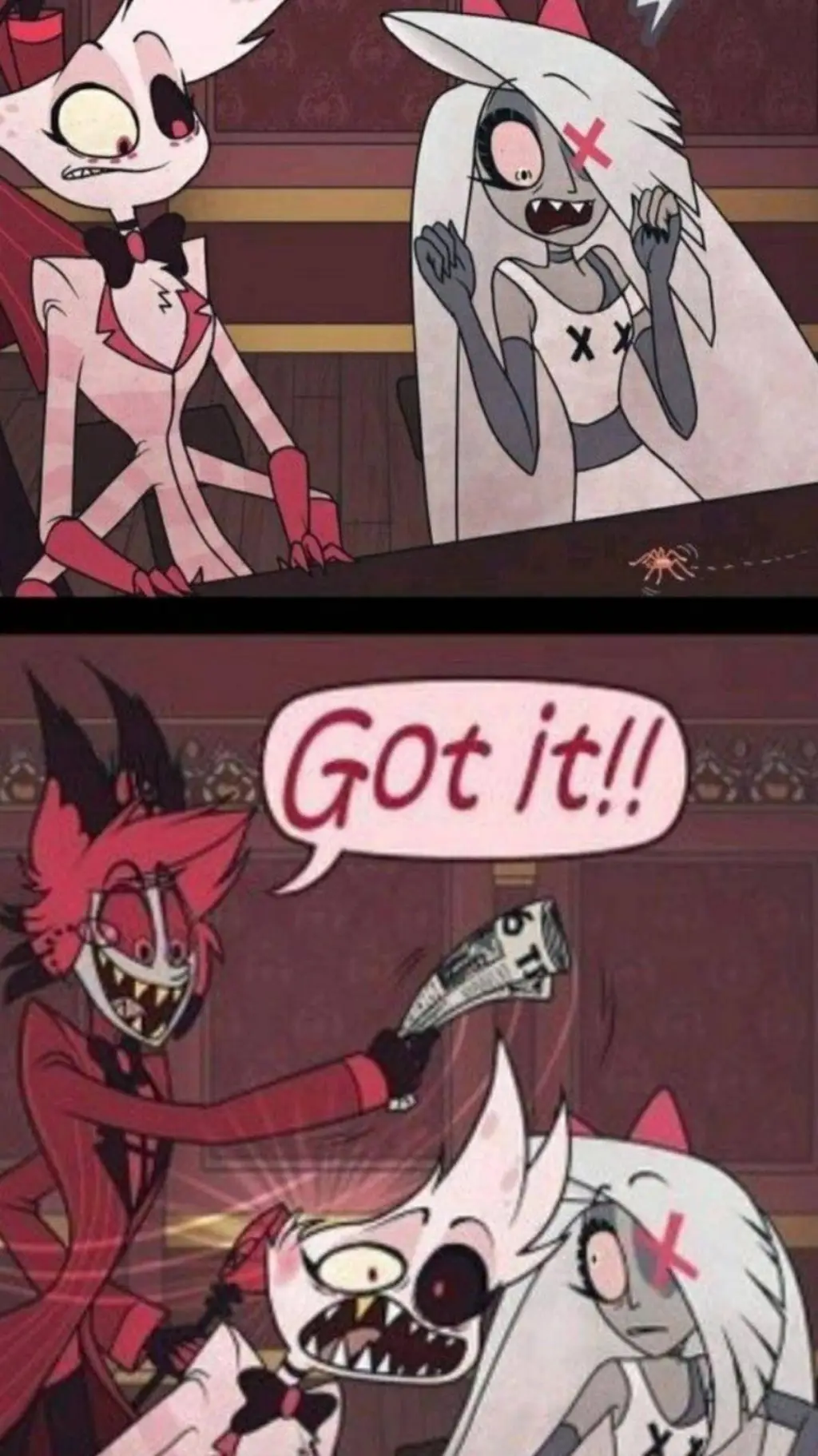 ai character: Hazbin Hotel  background
