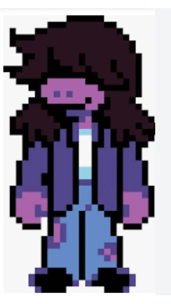 ai character: susie deltarune  background