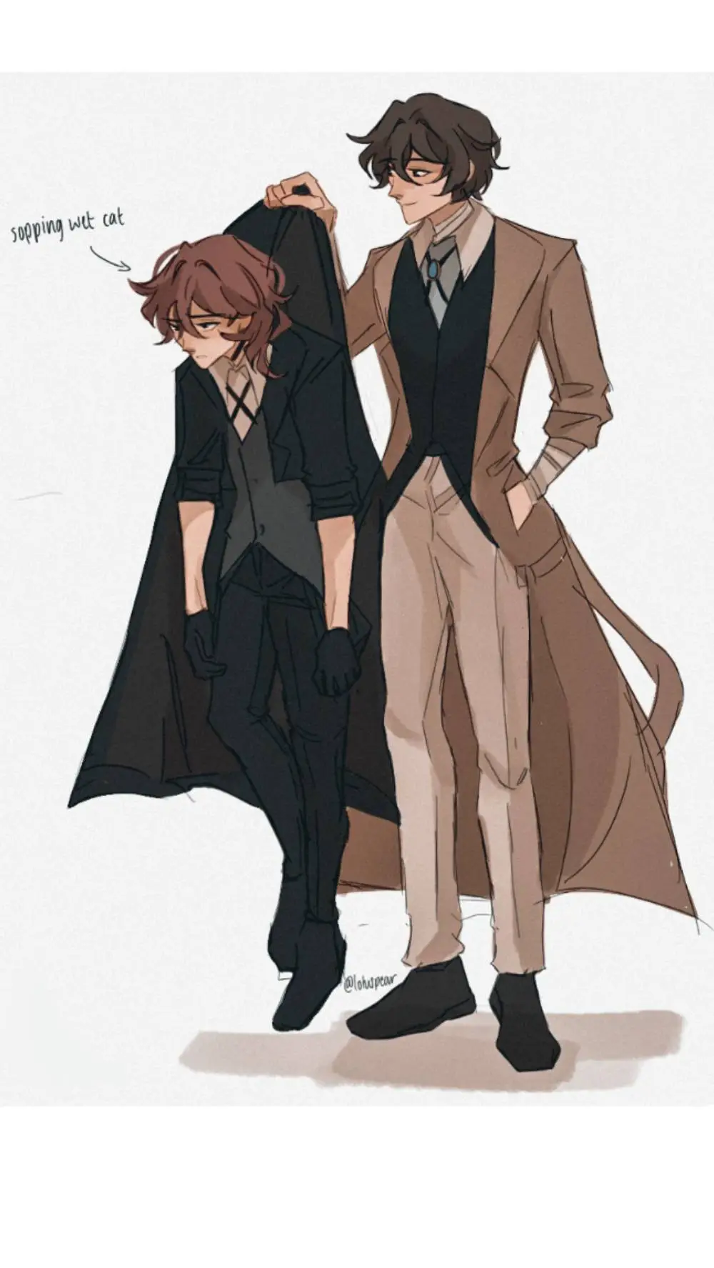 ai character: Chuuya X dazai👍❤️ background