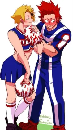 ai character: CHEERLEADER DENKI background