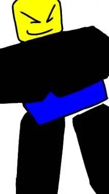 ai character: Blue background