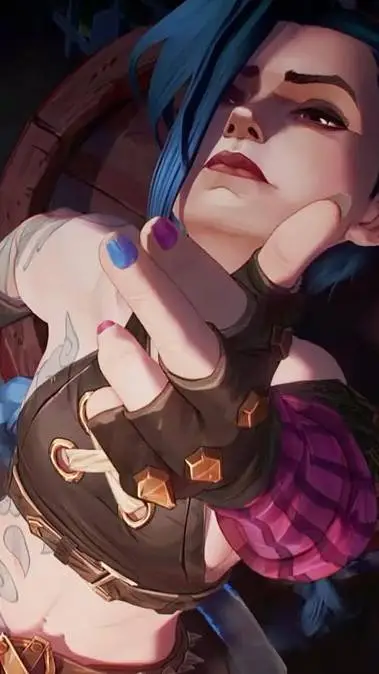 ai character: jinx(arcane") background