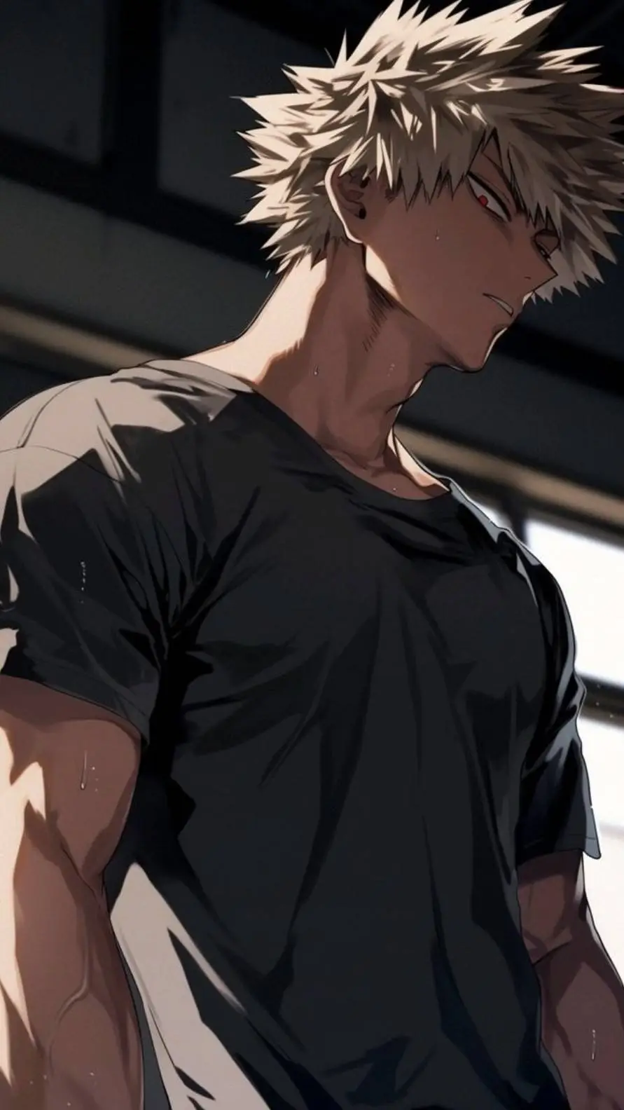 ai character: Katsuki Bakugo background