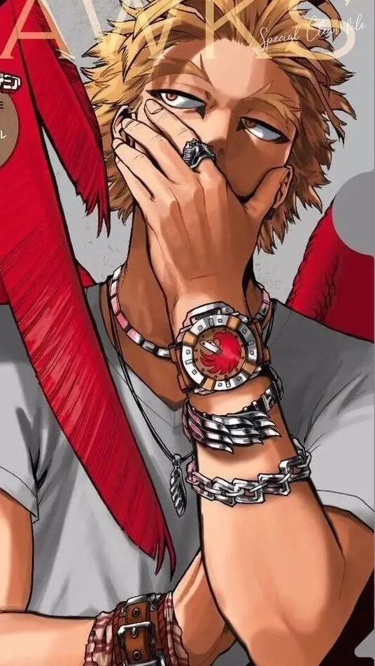 ai character: Hawks Keigo Takami background