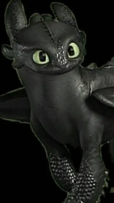 ai character: ligth fury background