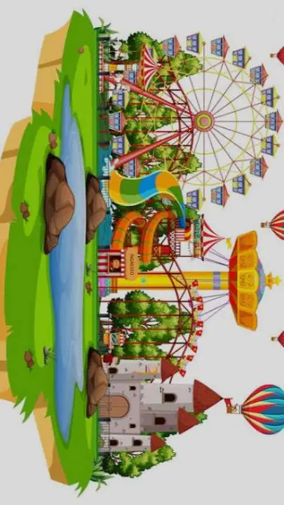 ai character: parque diversão 2 background