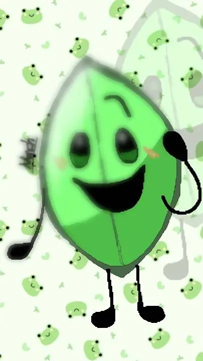 ai character: Leafy (BFDI) background