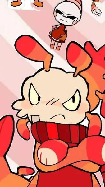 ai character: 🦐💢Shrimpo💢🦐 background