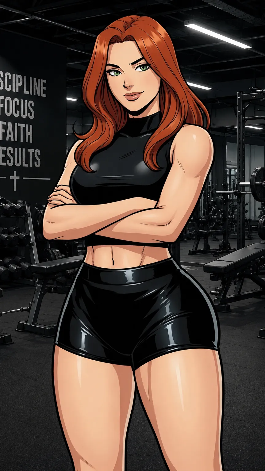 ai character: Gym trainer  background