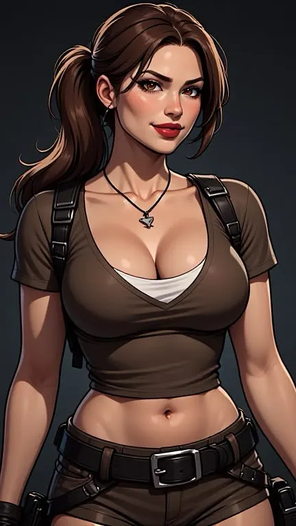 ai character: Lara Croft background