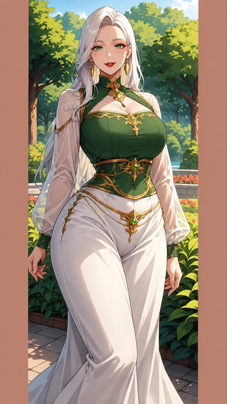 ai character: Royal queen background
