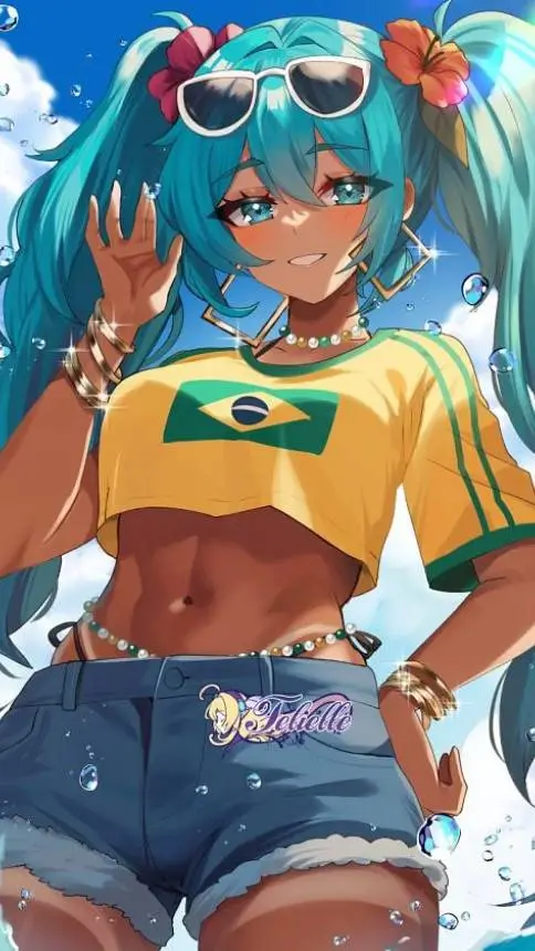 ai character: Miku brasilera🇧🇷 background