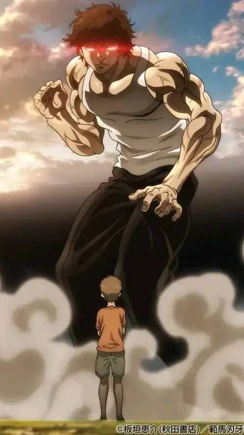 ai character: Baki hanma background