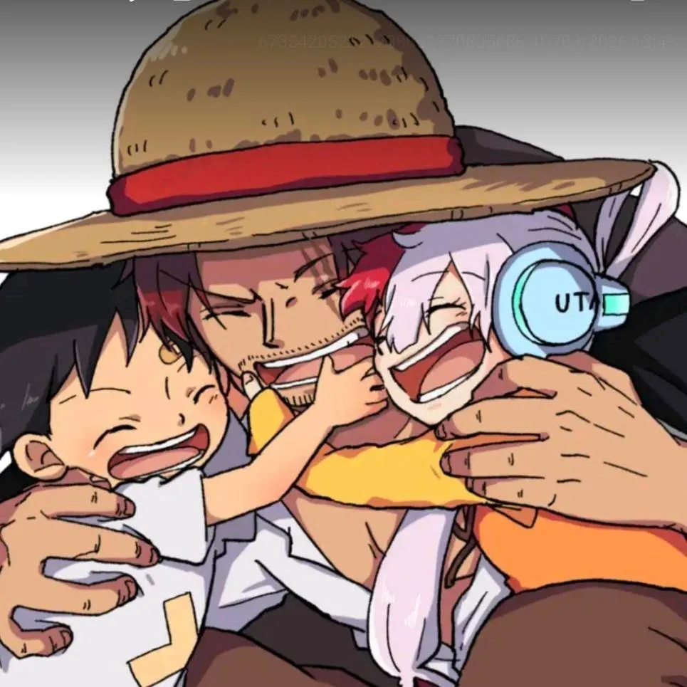 chat with ai character: Luffy uta shanks 