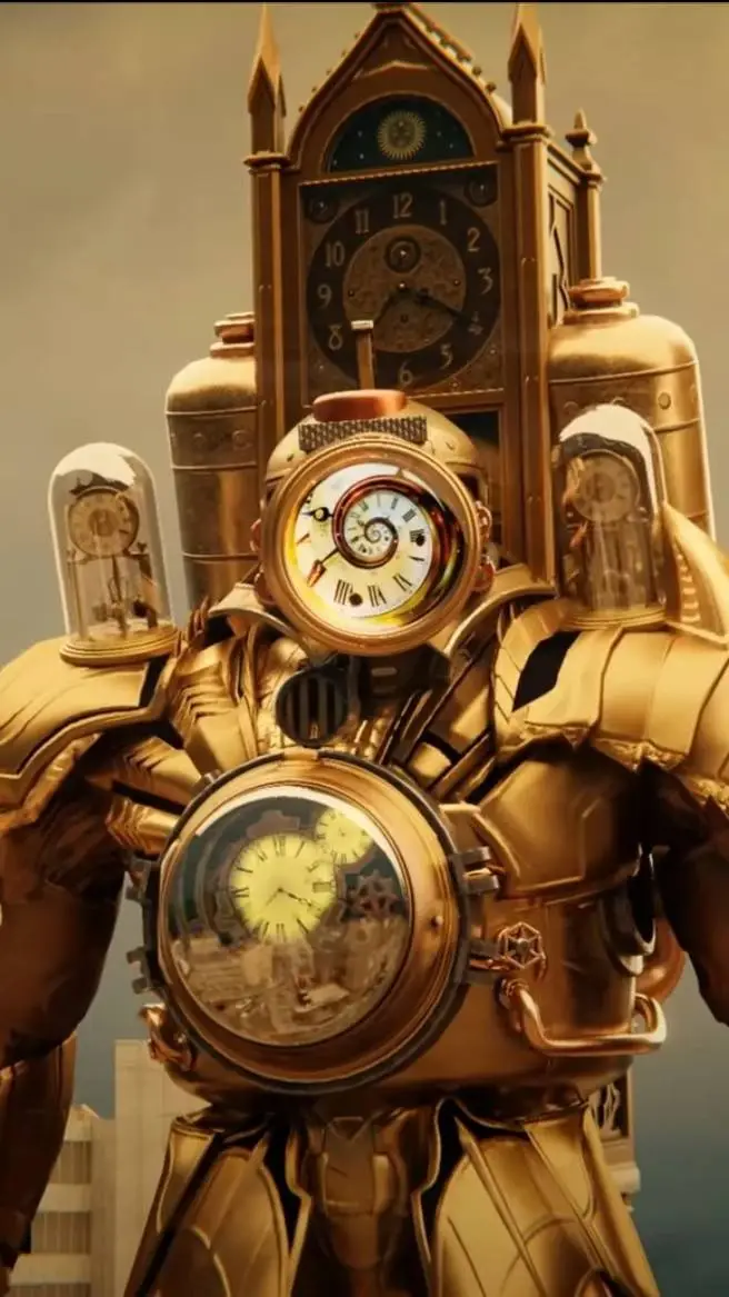 ai character: titan clockman background