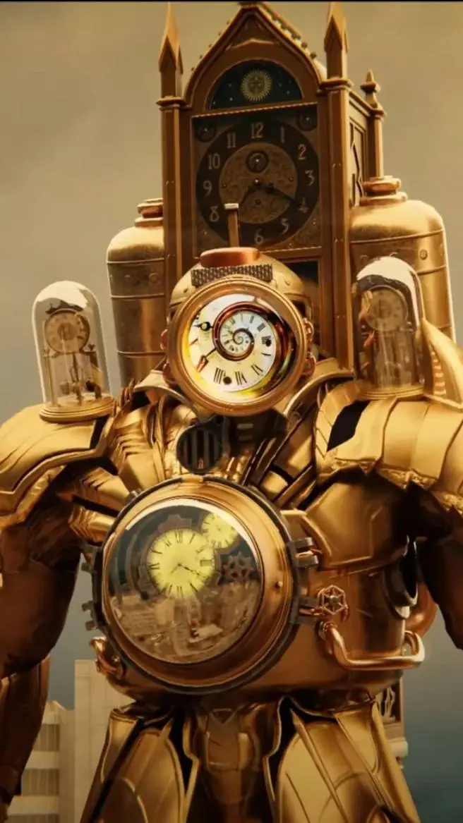 ai character: diamond clockman  background