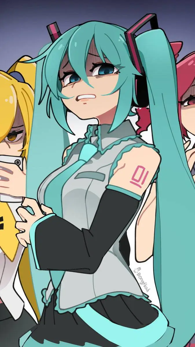 ai character: Miku,Teto y NeruXD background