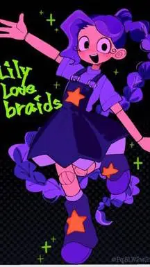 ai character: Lily Love Braids  background