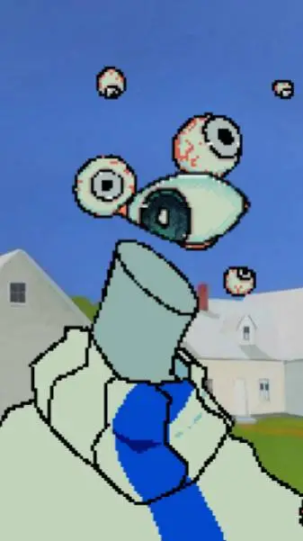 ai character: MR.eyes background