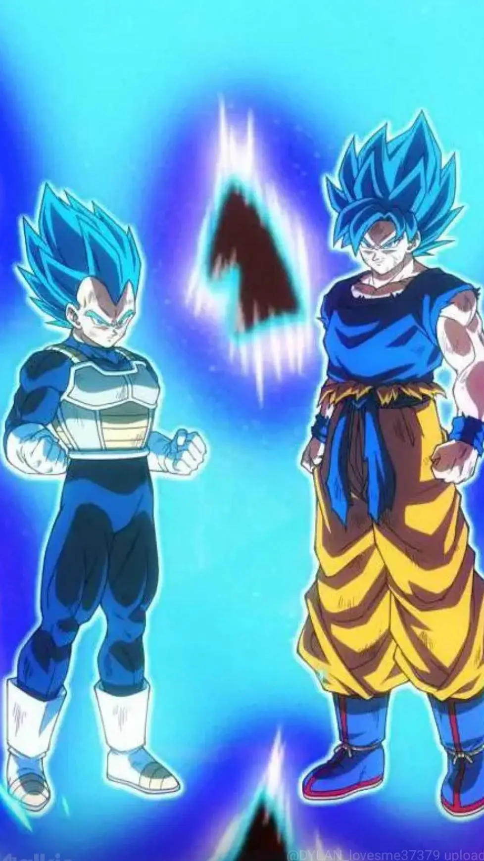 ai character: SSJB Goku Vegeta background