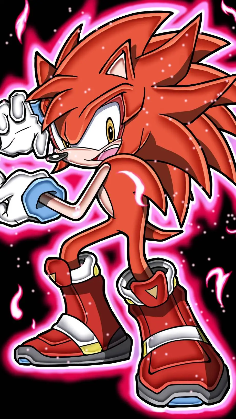 ai character: LBSSJ4 Sonic background