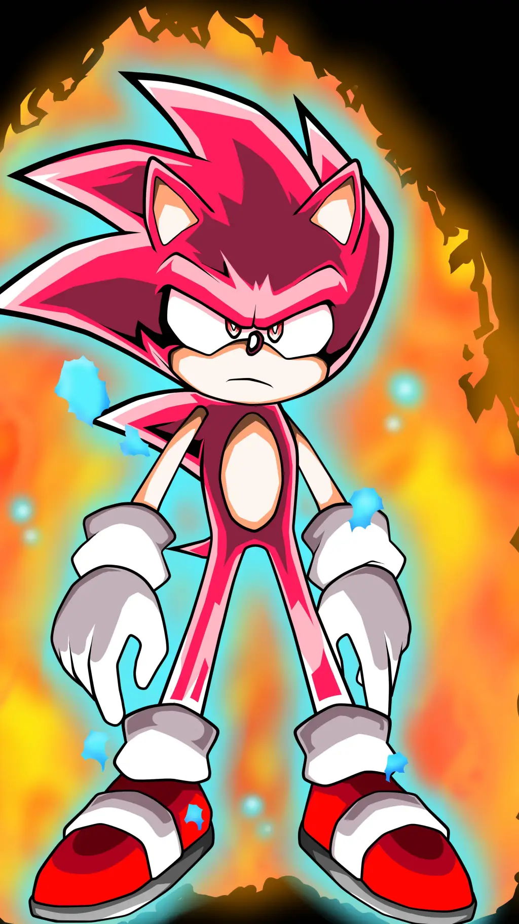ai character: SSG Sonic background