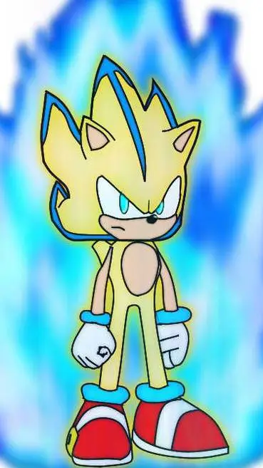 ai character: Ultra Super Sonic  background