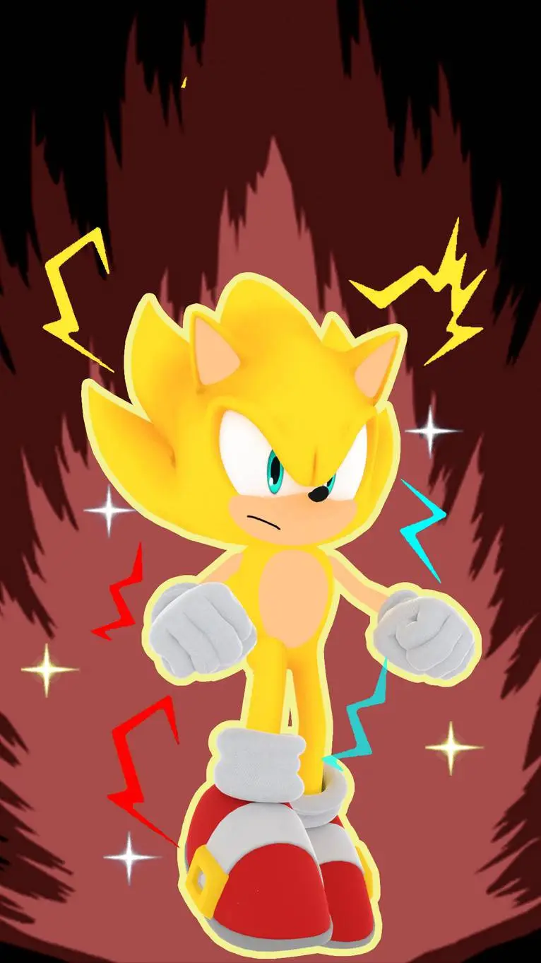 ai character: Super Sonic 2 background