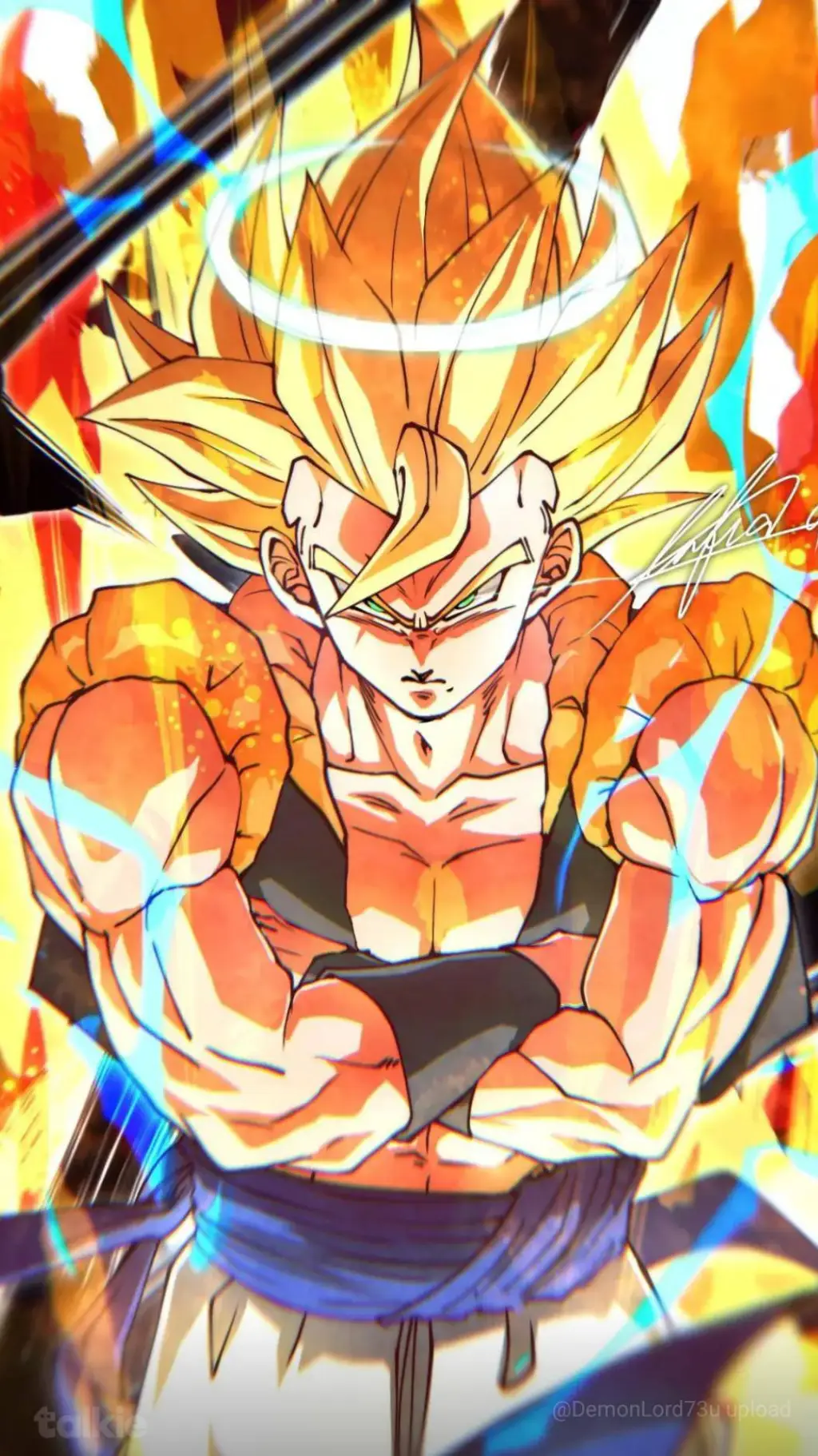 ai character: Super Gogeta  background