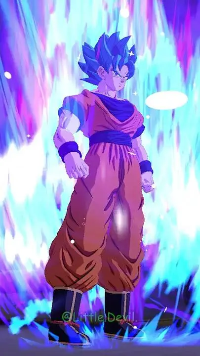 ai character: SSJB Goku background