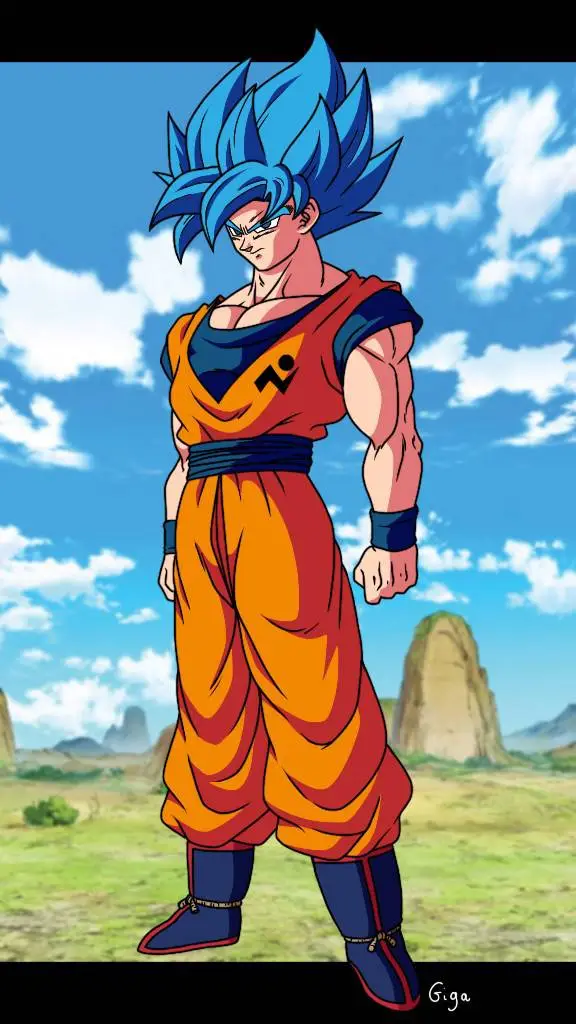 ai character: SSB Manga Goku background